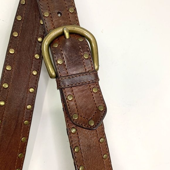 KOOBA ANNIE Brown Leather Lace Corset Messenger Bag OS - Picture 7 of 15